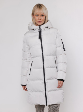 Jade Long Padded Coat - Birch (Rino & Pelle)